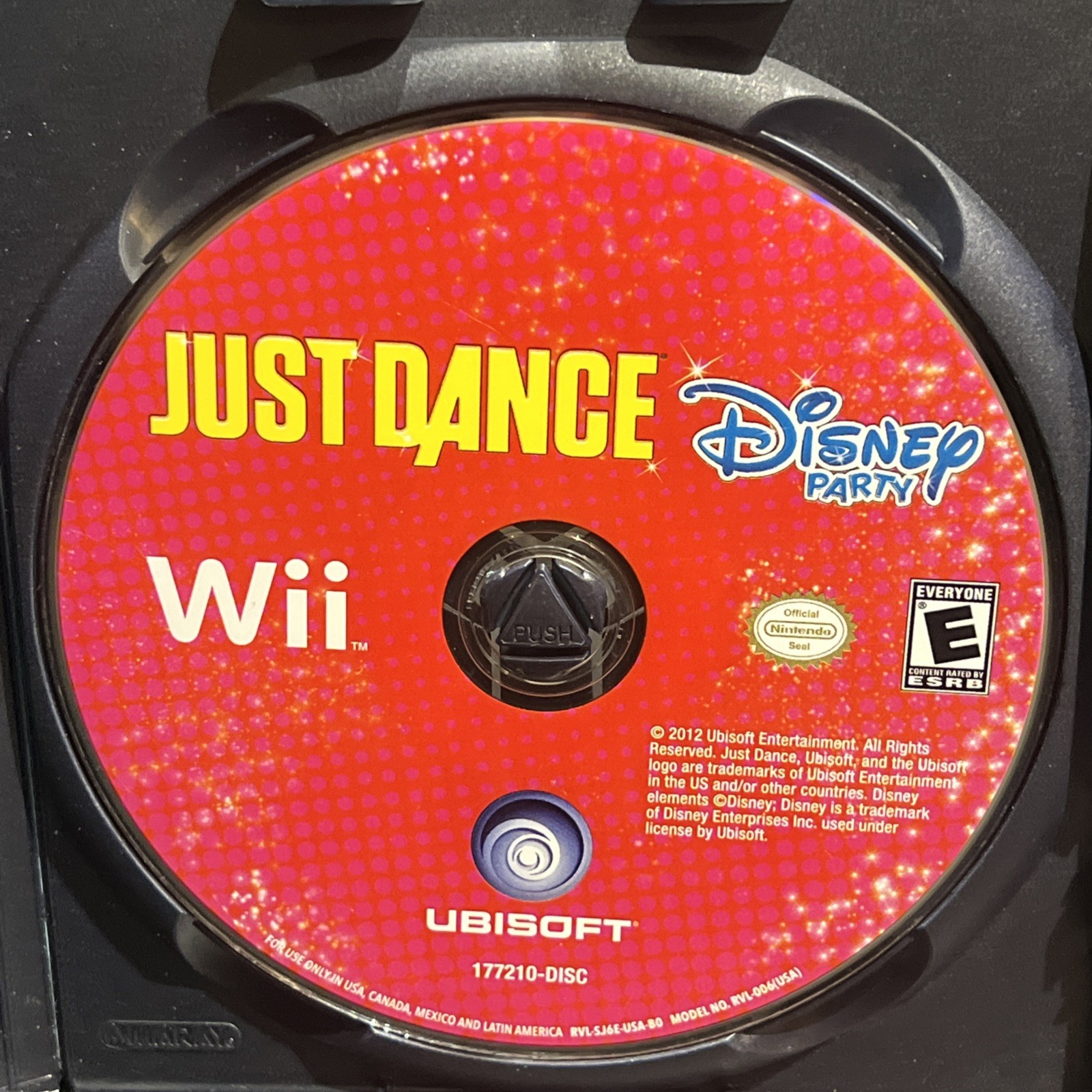 Just Dance: Disney Party (Nintendo Wii, 2012) DISC ONLY Tested Works Video Games