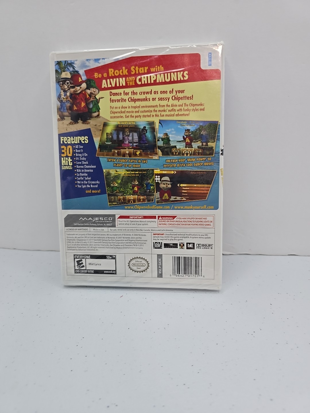 Alvin & Chipmunks Chip-Wre – Nintendo Wii Sealed