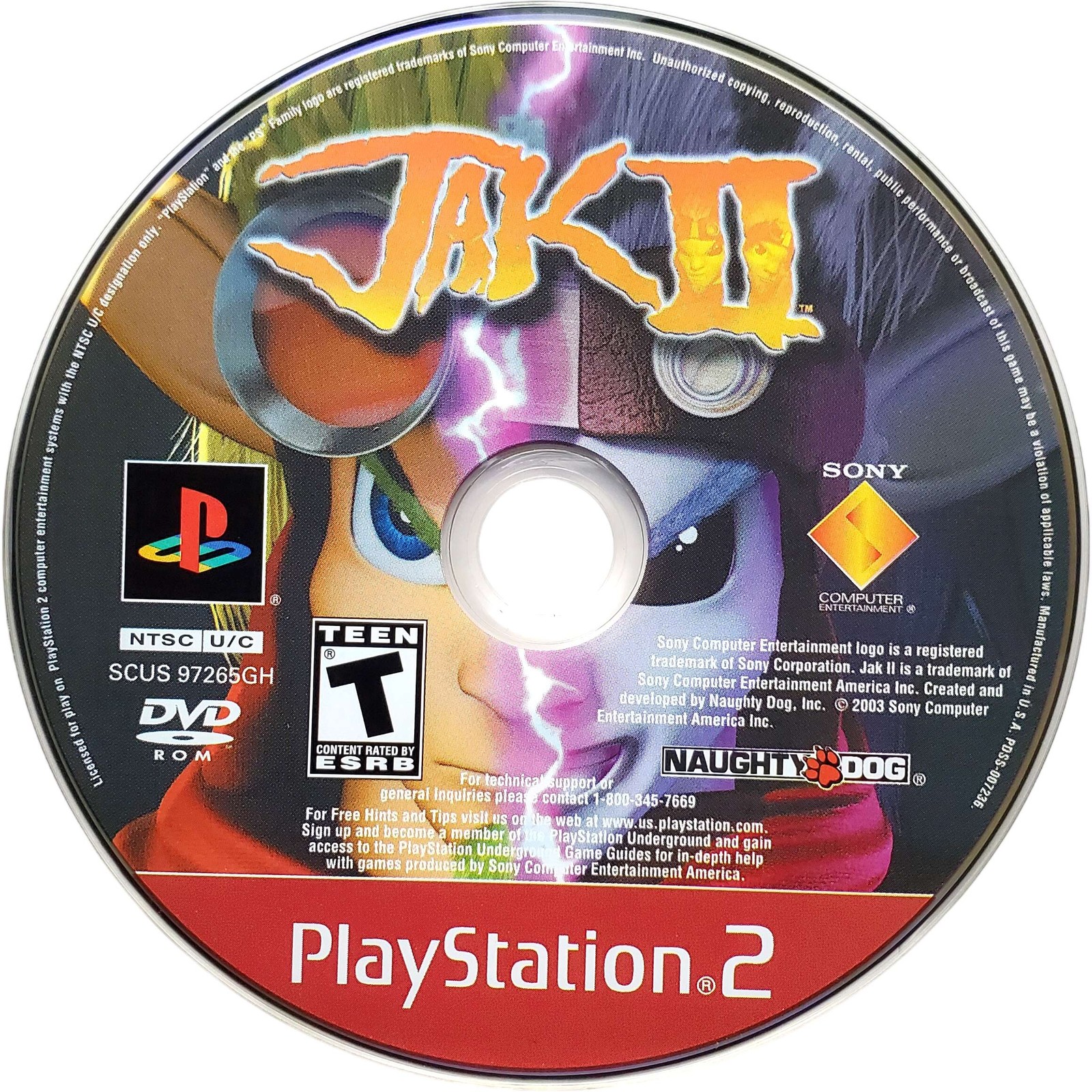 Jak II Greatest Hits – Sony Playstation 2 Pristine Tested Authentic