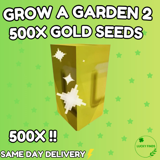 🔥Grow a Garden 2 Roblox✨500x Gold Seeds | Fast & Easy