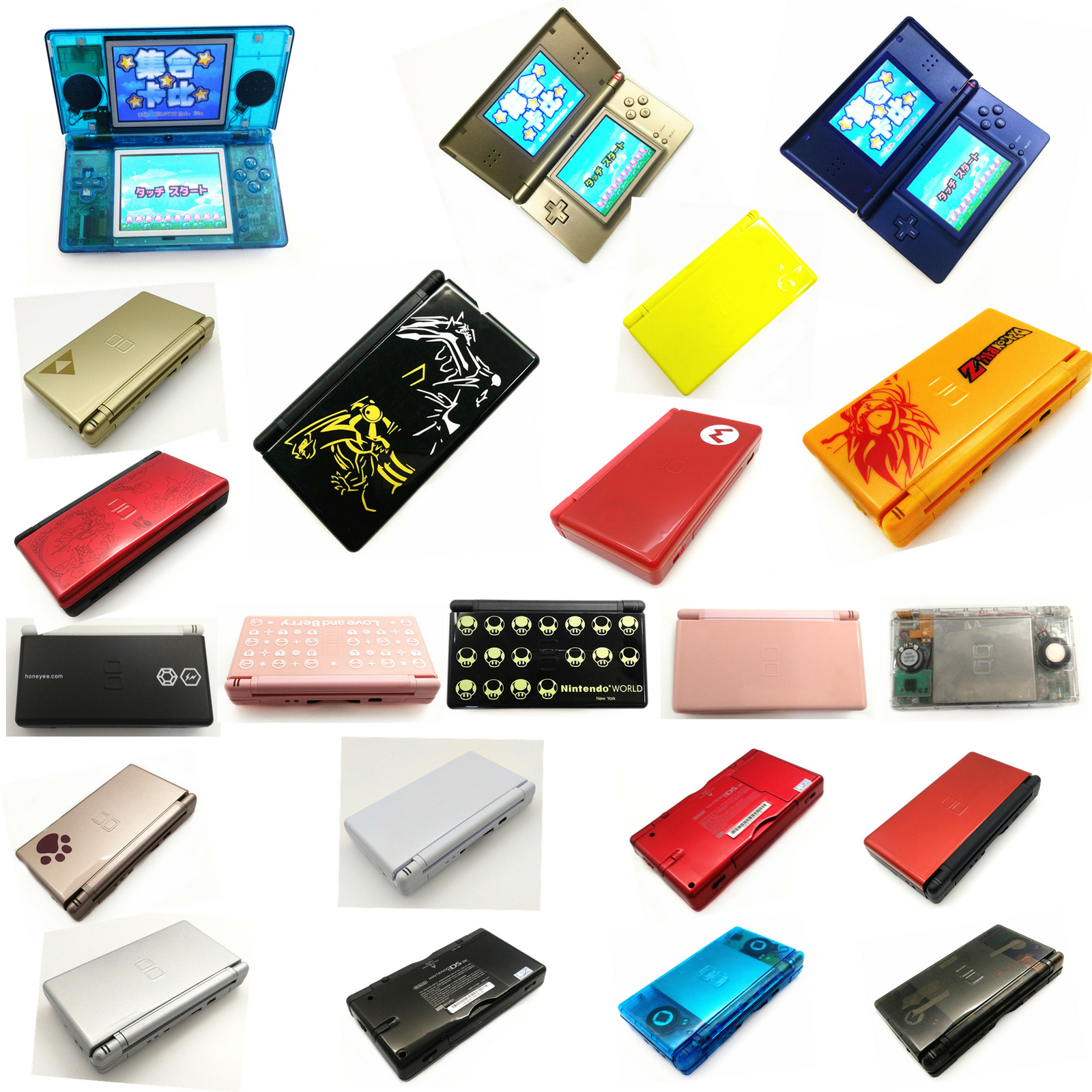 Multi-Color Retrofit Nintendo DS Lite Game Console NDSL Video Game System