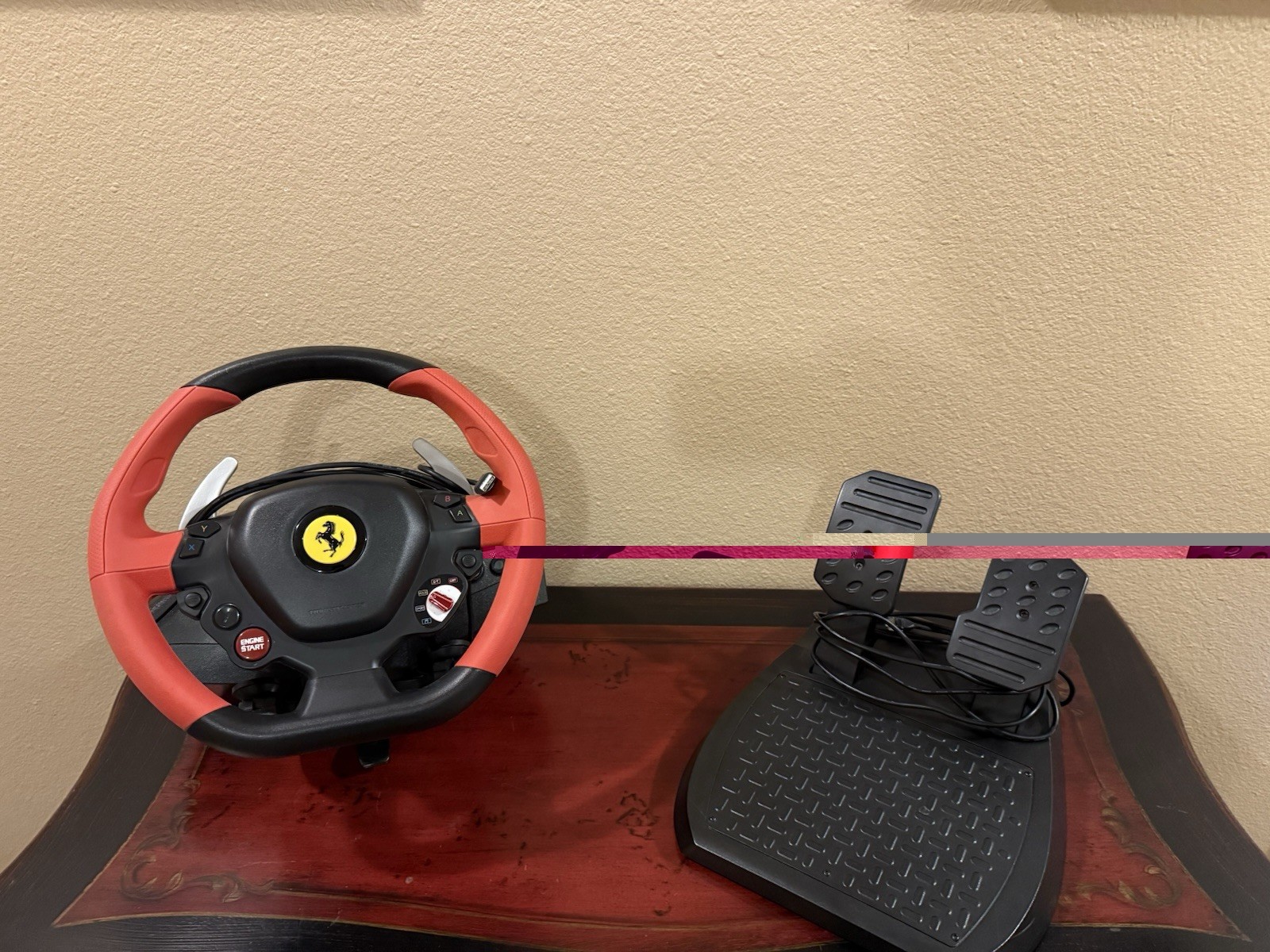 2x Thrustmaster Ferrari 458 Spider Racing Wheel & Pedal Sets Xbox One/PC
