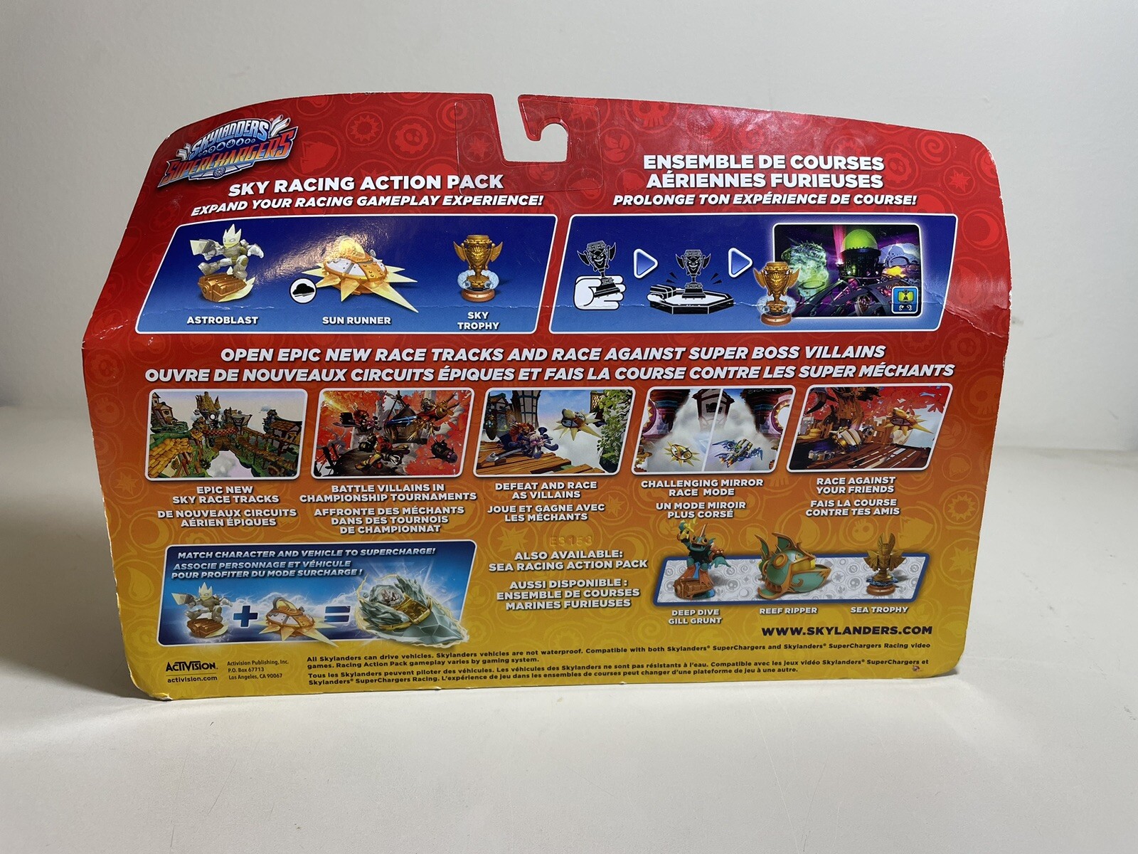 New Sealed Skylanders Superchargerd Atroblast Sky Trophy Sun Runner Combo