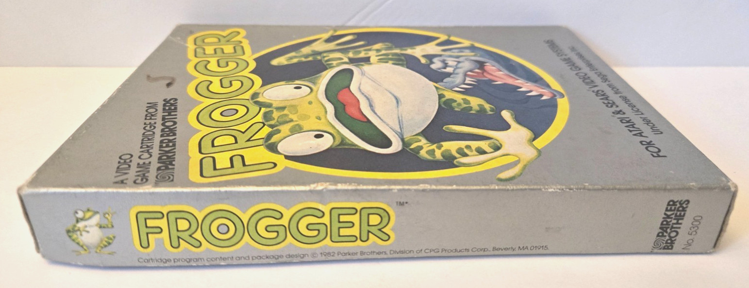 FROGGER (Atari 2600, 1982) Box & Game Only!! No Manual!! TESTED & WORKS