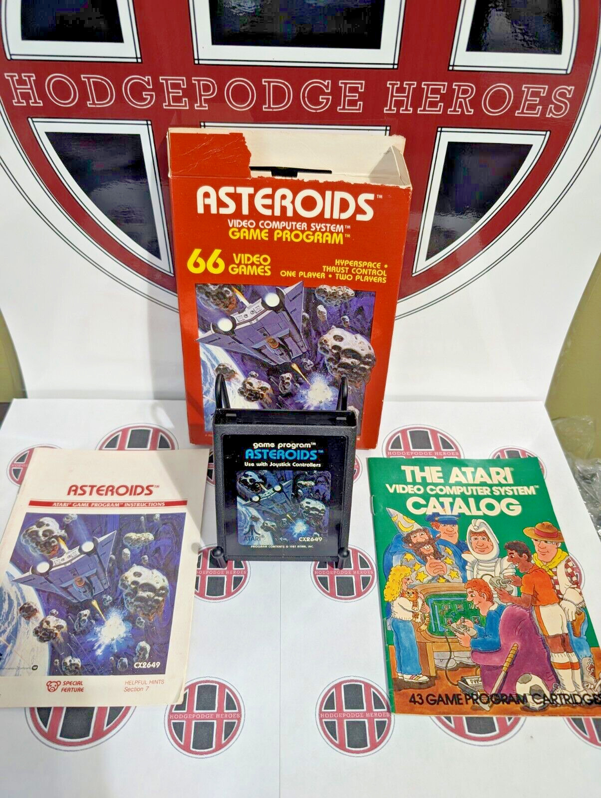 Asteroids – Atari 2600 – CIB – Cleaned/Tested – See Description**