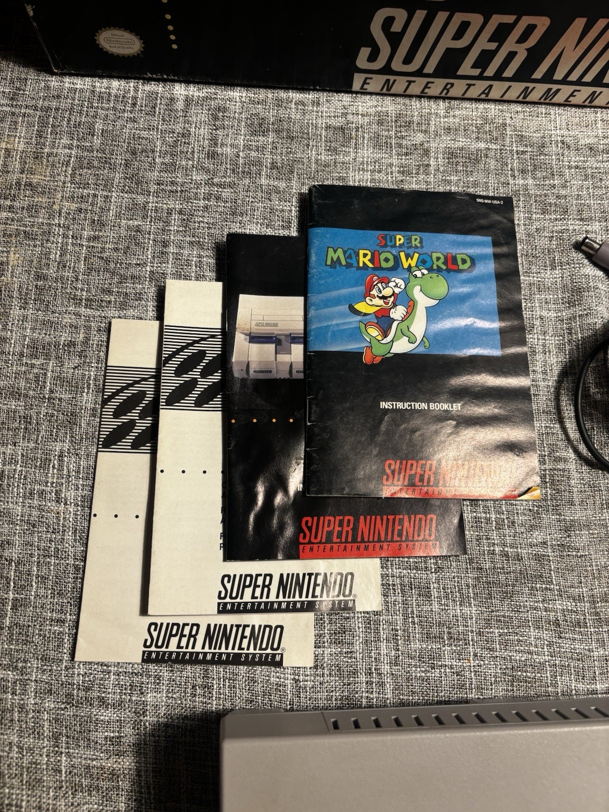 Nintendo Super NES Super Set Console with Super Mario World Complete In Box