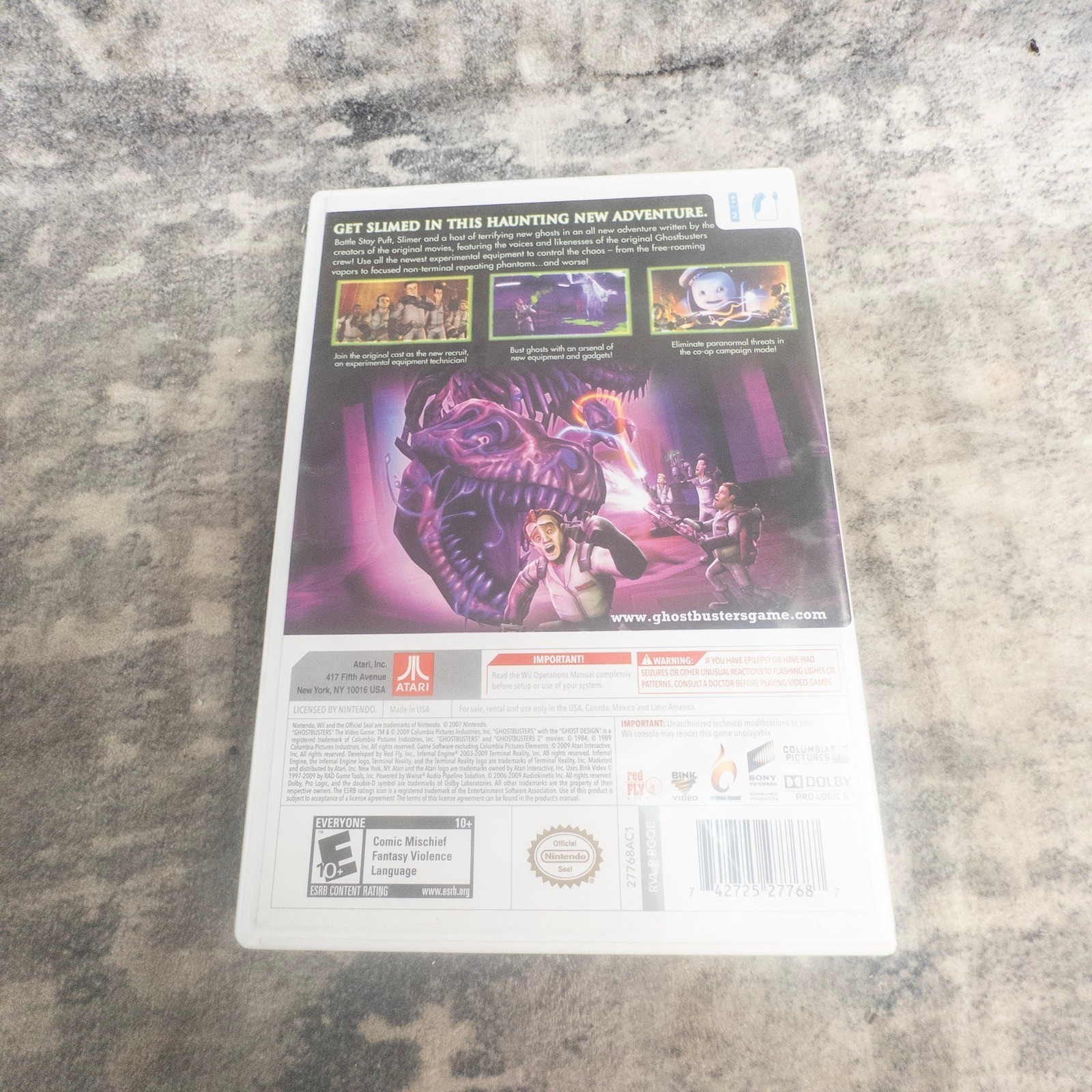 Ghostbusters The Video Game Nintendo Wii Atari 2009 Action Adventure Dan Aykroyd