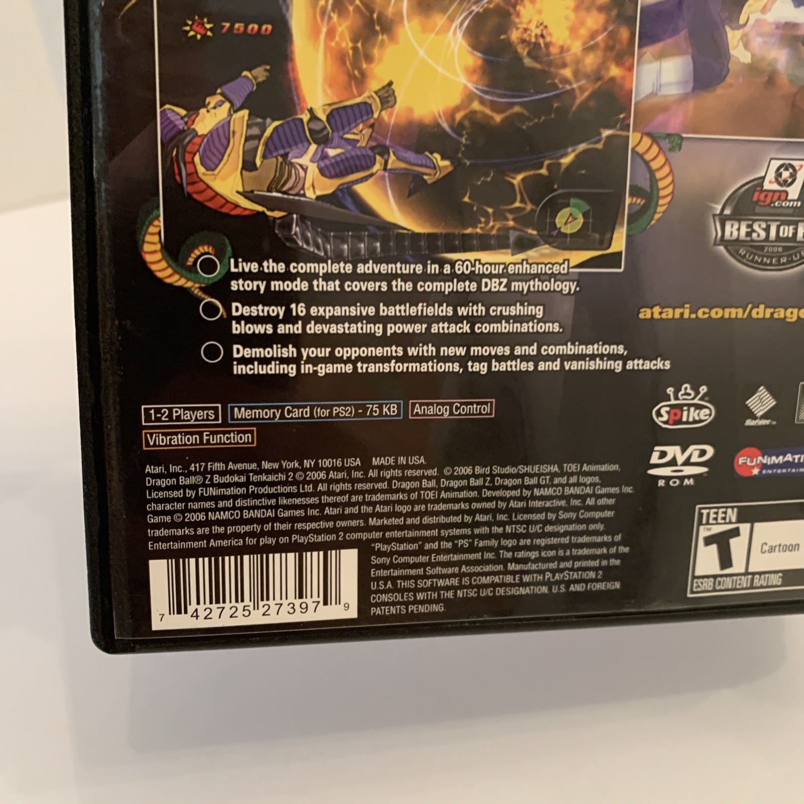 Dragon Ball Z: Budokai Tenkaichi 2 (Sony PlayStation 2, 2006) Complete See Pics
