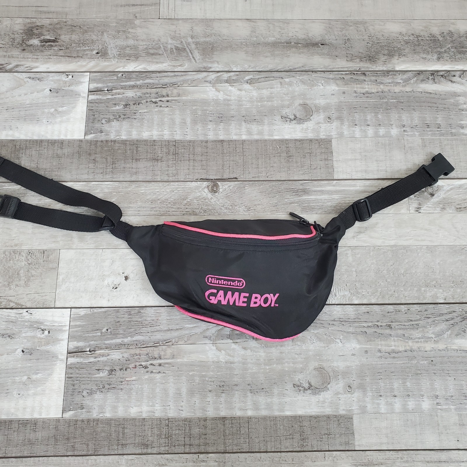 Nintendo Game Boy Fanny Pack Waist Bag Black Hot Pink Vintage 90s