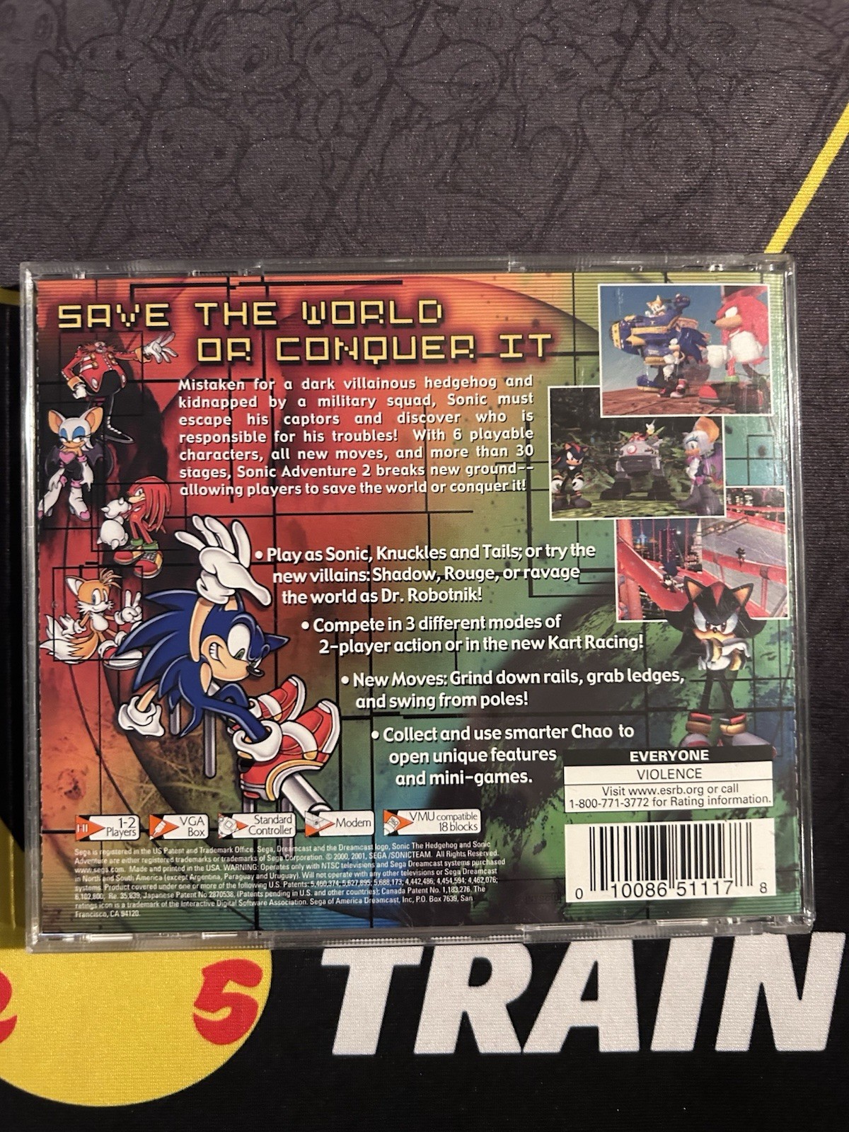Sonic Adventure 2 (Sega Dreamcast) (CIB) Tested & Working