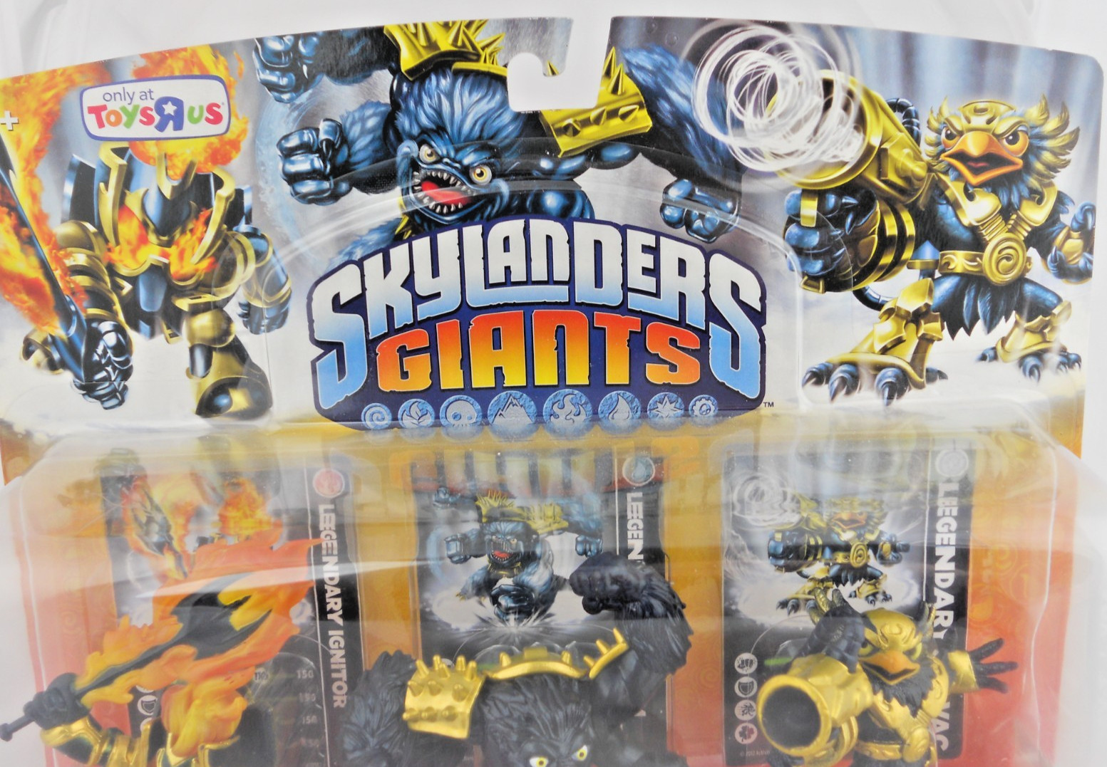 Skylanders Giants Toy R Us Exclusive 3 Pack Legendary Ignitor, Slam Bam, Jet-Vac