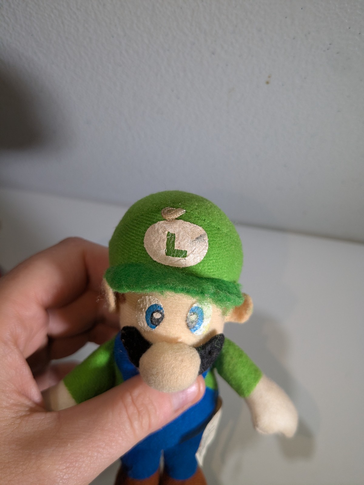 Toysite Mario Plush Keychain + Luigi BD&A Plush Both Issues Stains Dirty Wear