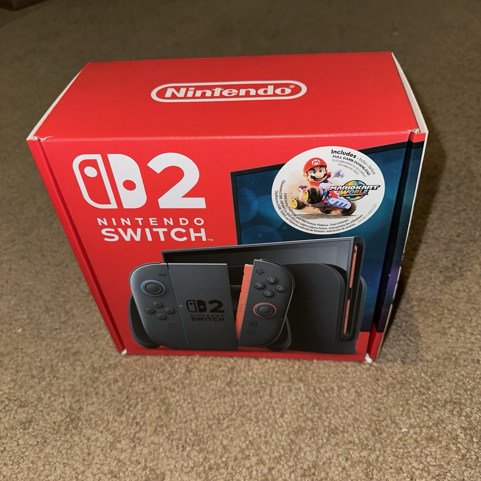 NEW/Sealed Nintendo Switch 2 Console Mario Kart World Bundle IN HAND