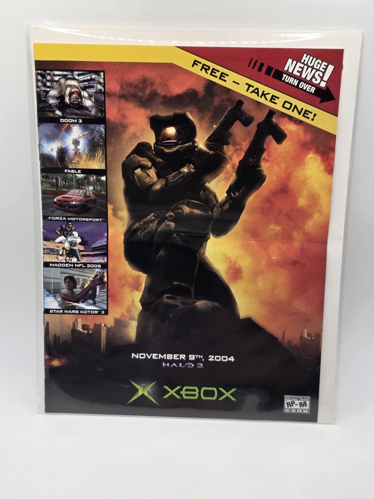 2004 Xbox Spring Guide Halo 2 Promo Brochure Booklet FREE Take One Rare 10.5×8