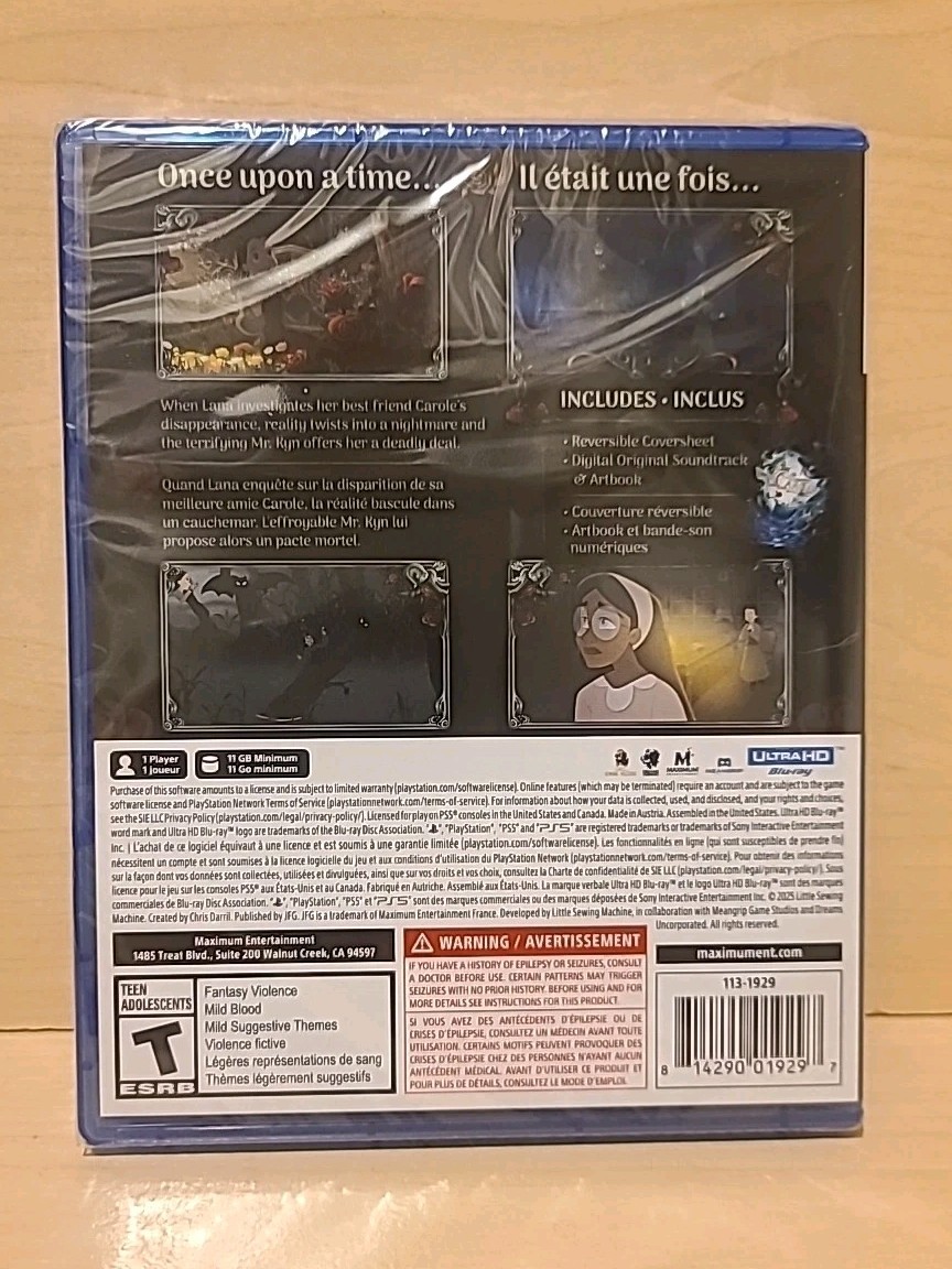 Bye Sweet Carole – PlayStation 5 (PS5 – BRAND NEW) FACTORY SEALED