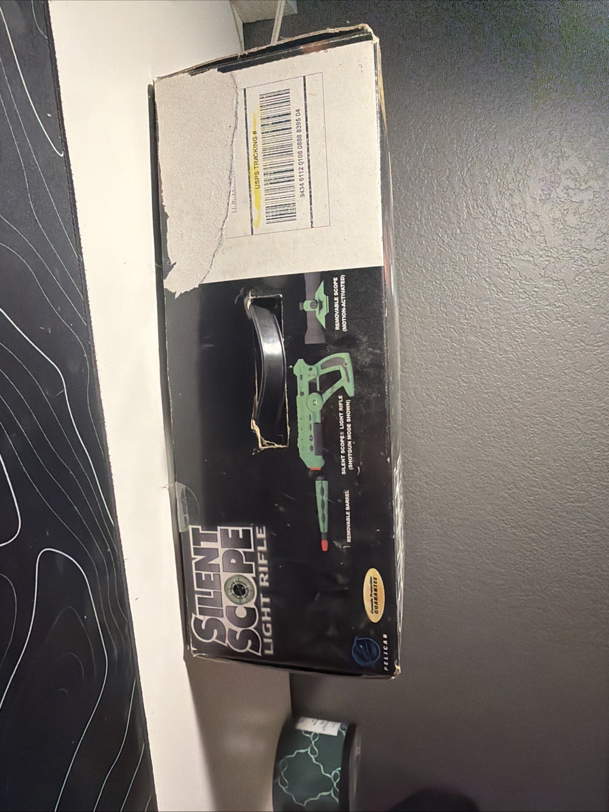 Microsoft Xbox Silent Scope Light Rifle With Game + Box