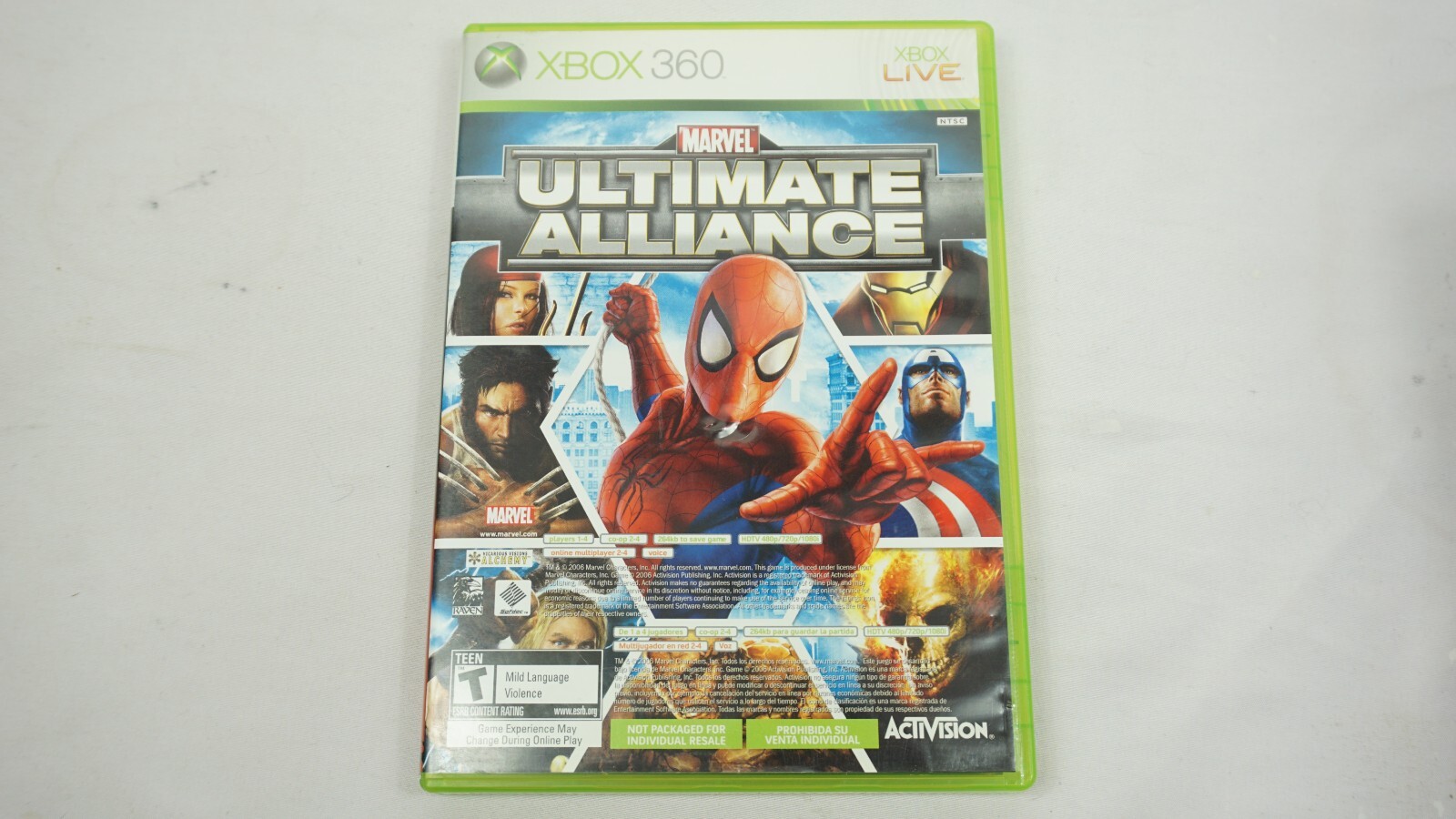 Marvel Ultimate Alliance Xbox 360 CIB & Forza Motorsport 2 Complete w/ Manual I
