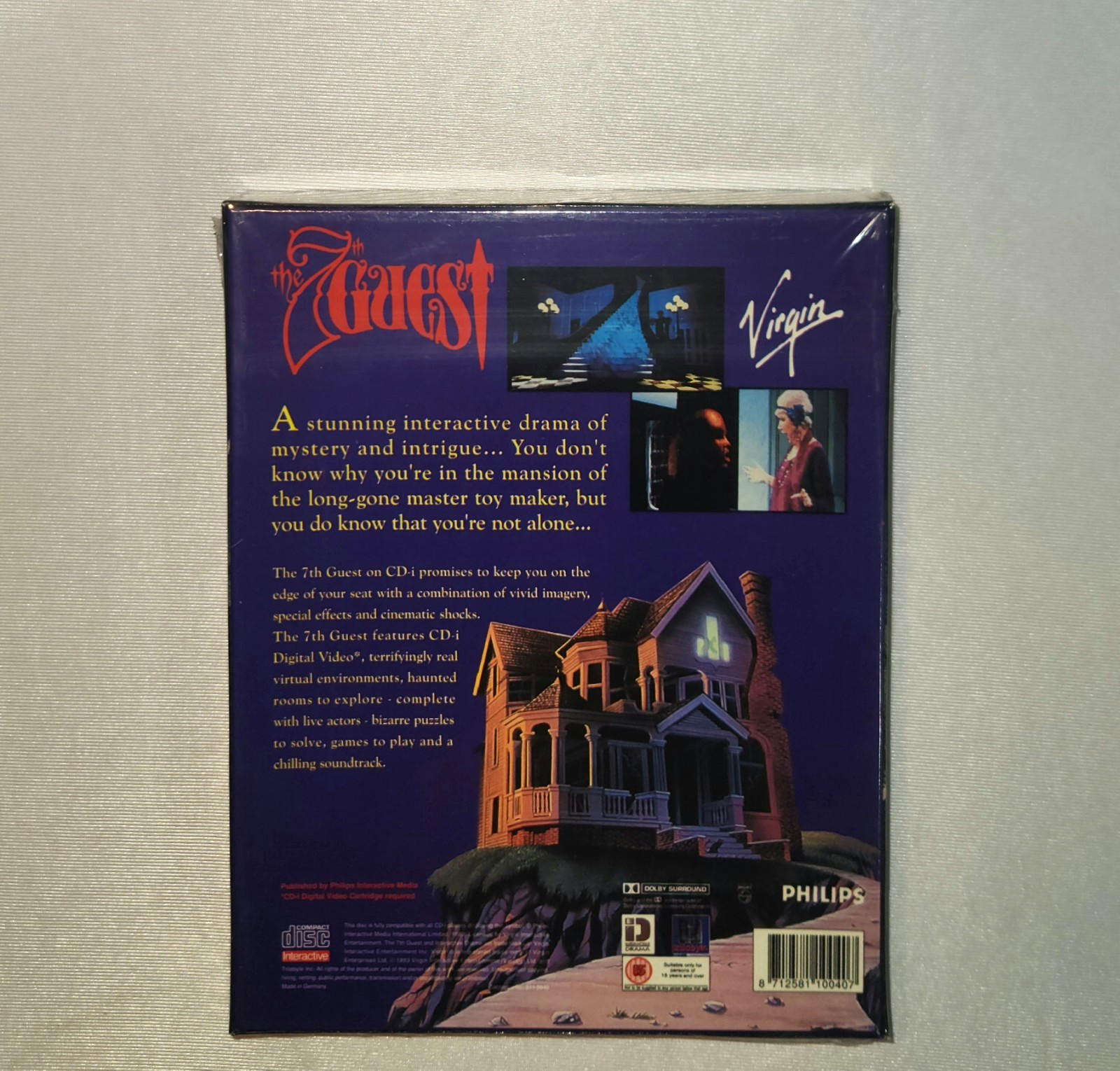 The 7th Guest (Philips CD-i, 1993) Virgin New Factory Sealed Made in Germany