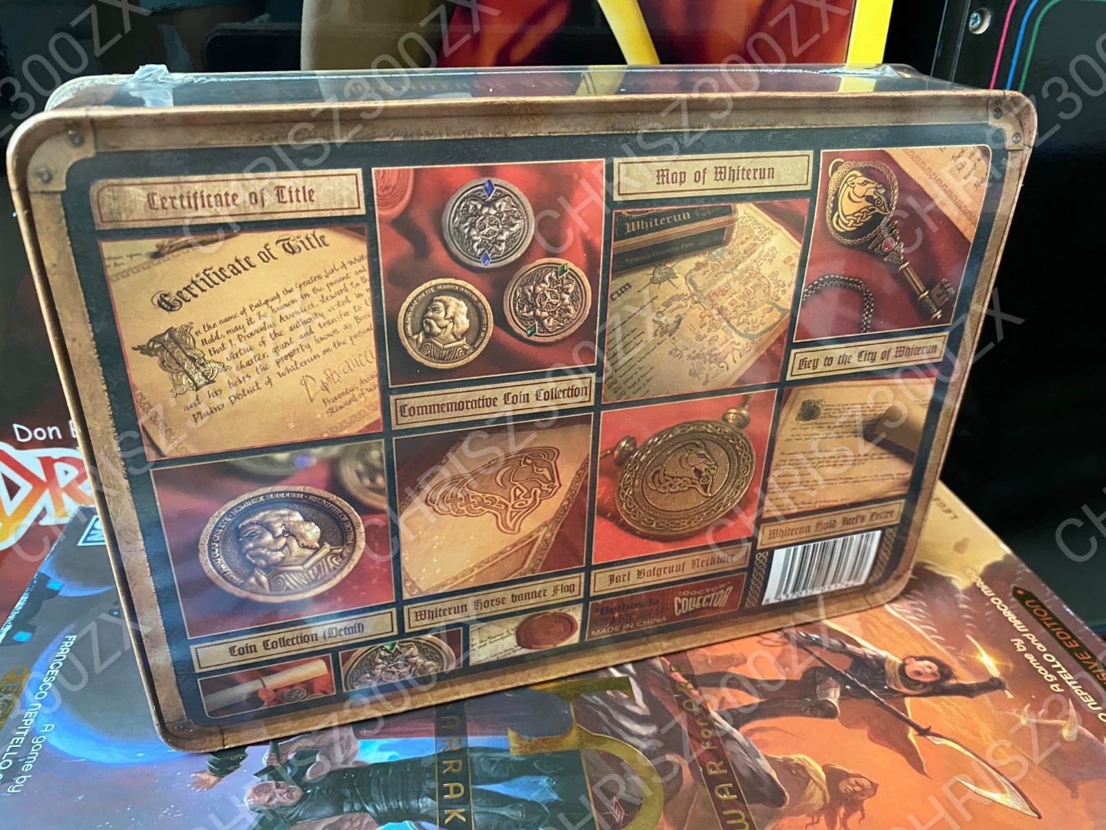 The Elder Scrolls Whiterun Honorary Citizen Chest Key Necklace Banner Map Bundle