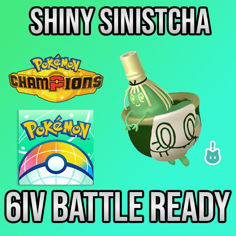 ✨6IV Shiny Masterpiece Sinistcha Battle Ready🚀 POKEMON HOME✨Pokemon Champions✨