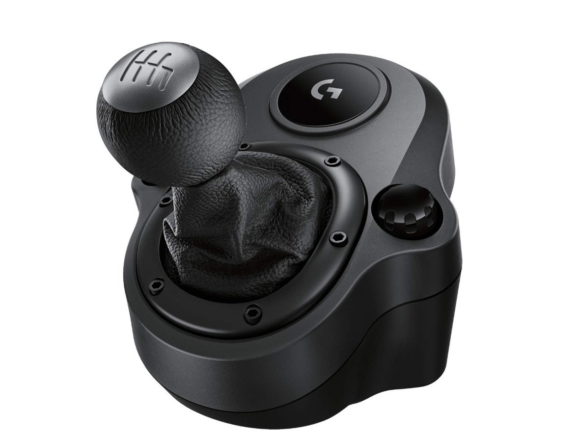 Logitech Driving Force Shifter 6-Speed Gear Lever for G29 & G920, Black