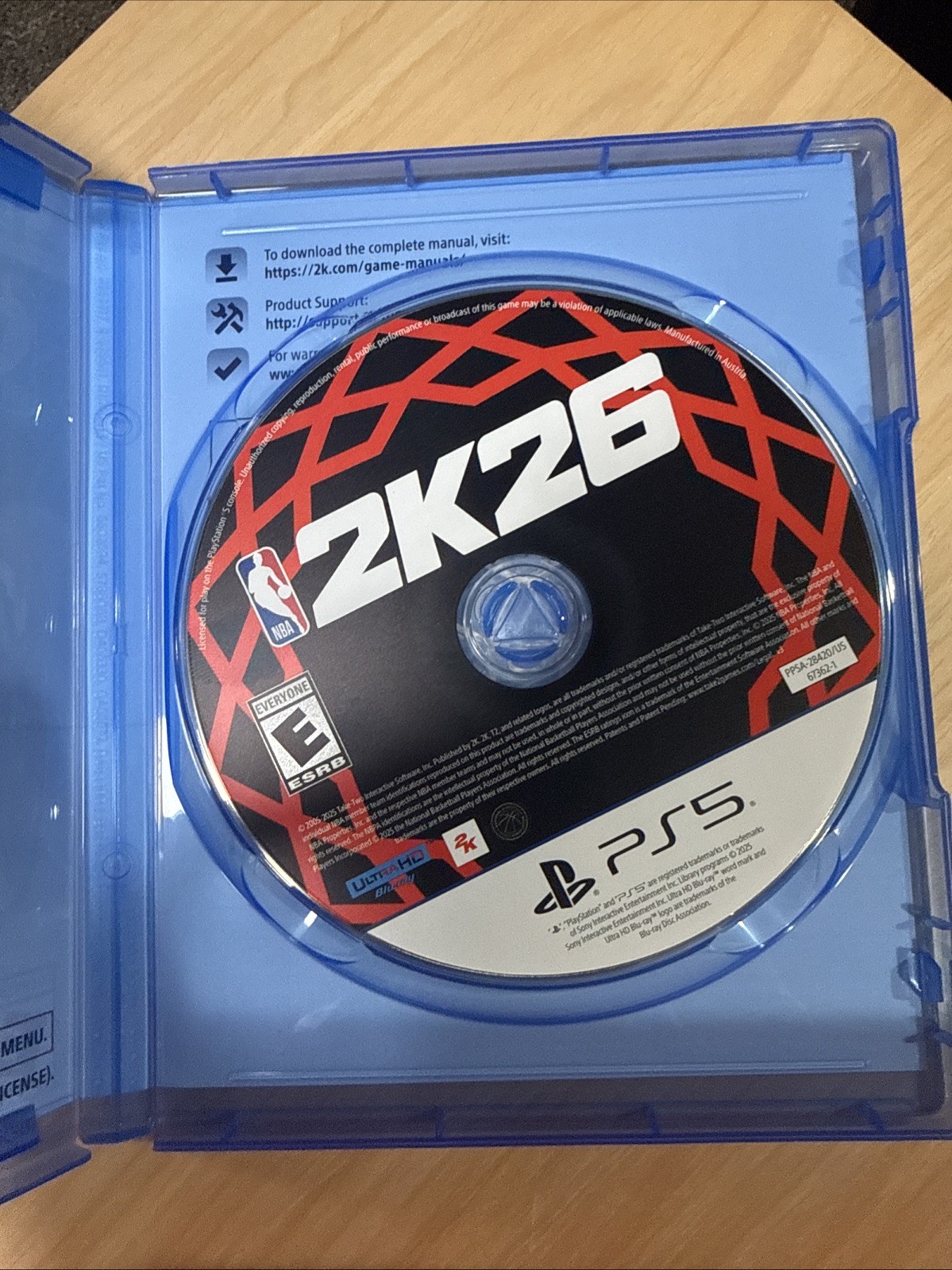 Sony Playstation 5 PS5 NBA 2K26 New