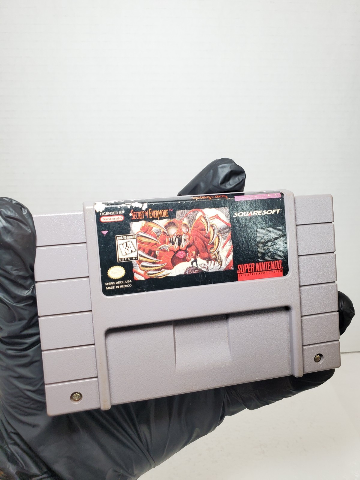 Secret of Evermore (Super Nintendo SNES) ⭐️ Authentic Cartridge w. Cover TESTED✅