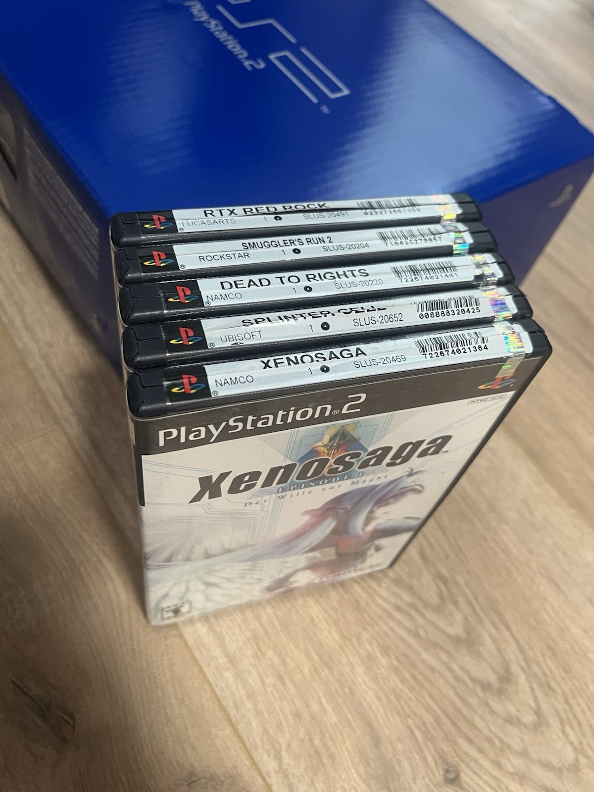 New In Box Unused! – Sony Playstation 2 PS2 Black Game Console With Games
