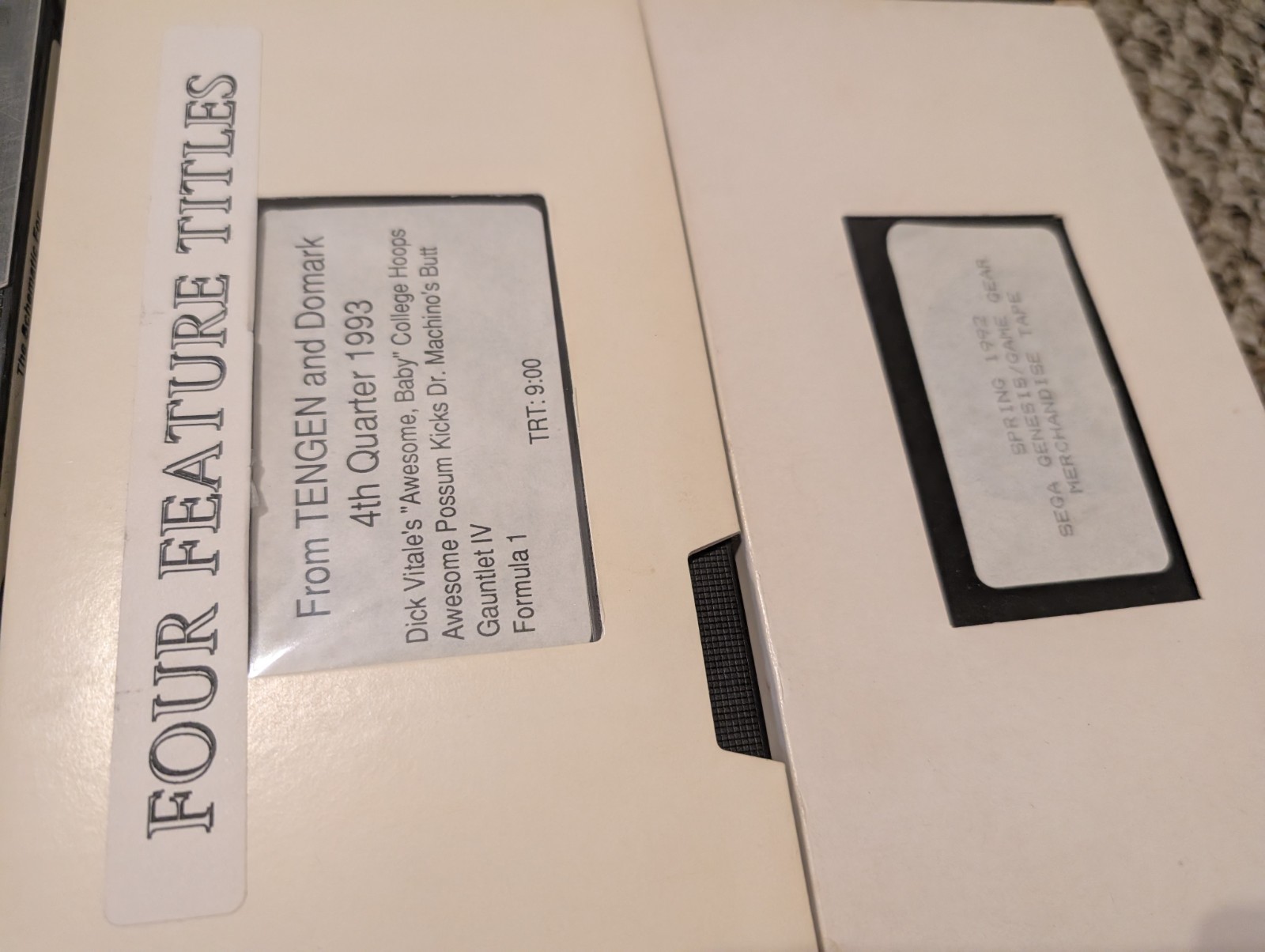 VHS Tape Lot Promo Demo Store Company Rare Dev SNES Nintendo Sony Sega Internal