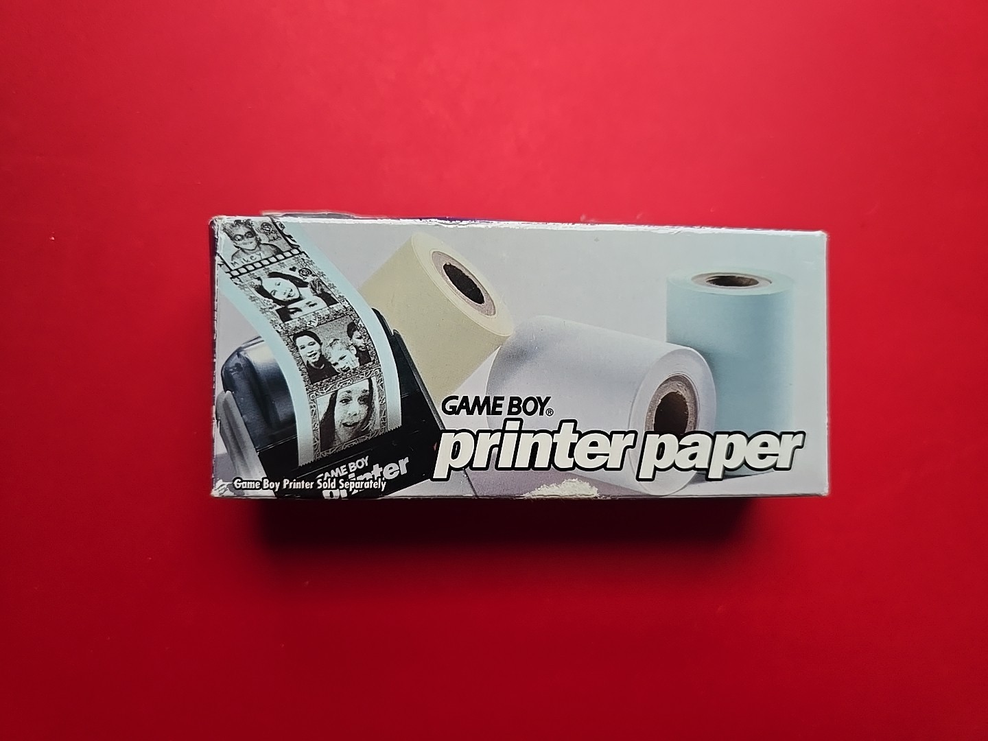 Nintendo Game Boy Printer Paper 3 Factory Sealed Rolls In Original Box 1998