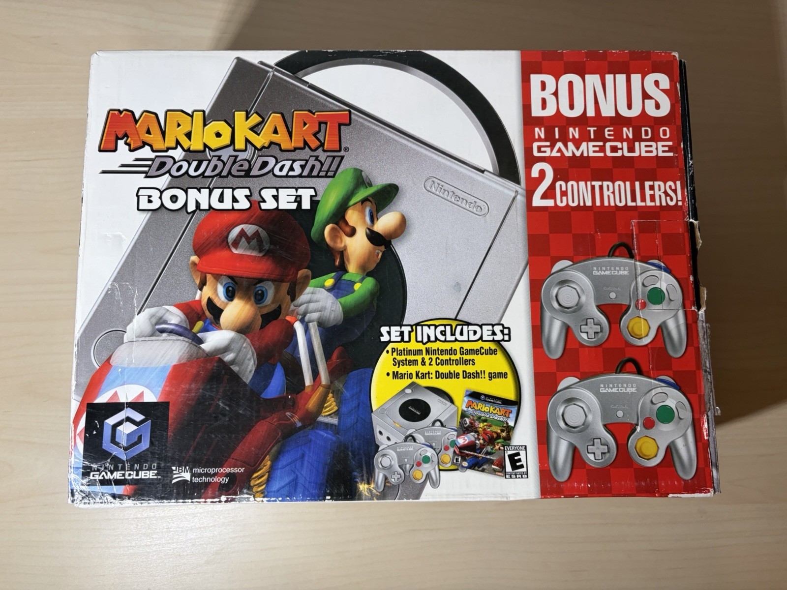 Nintendo GameCube Mario Kart Double Dash Bonus Set Complete Open Box