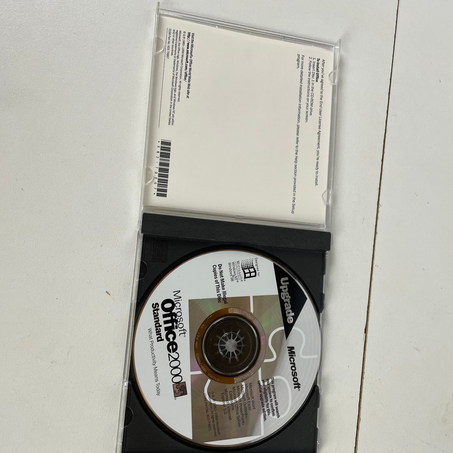 Microsoft Office 2000 Standard PC Software Productivity