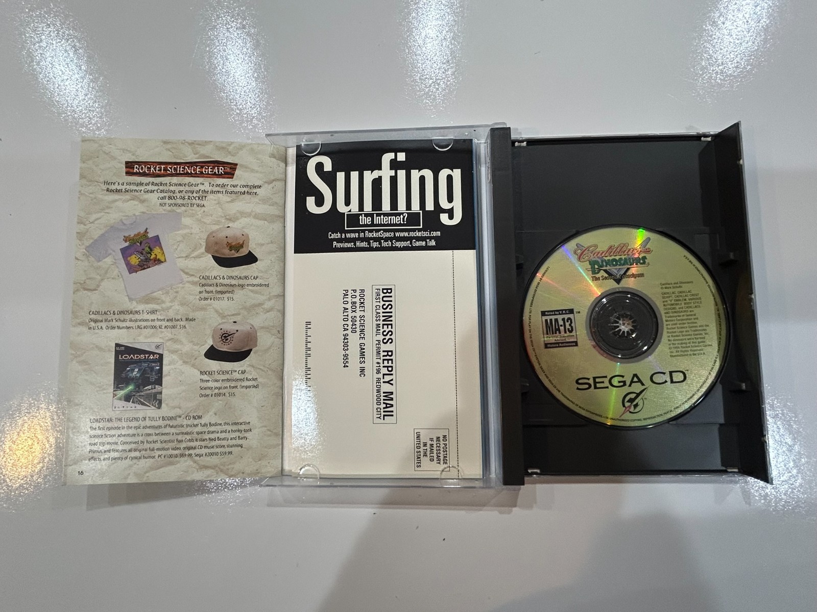 Cadillacs and Dinosaurs: The Second Cataclysm (Sega CD) Complete w Reg N MINT