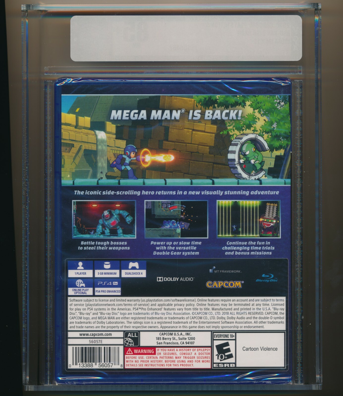 Mega Man 11 (Sony PlayStation 4, 2018) ps4 GOLD VGA 85+ NM+