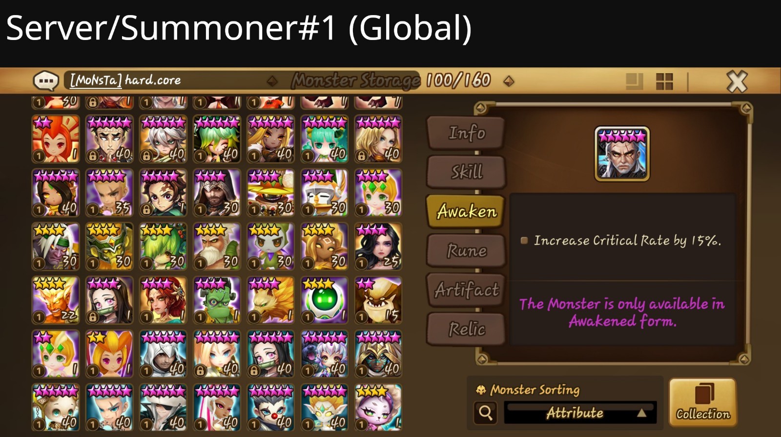 Summoners War Account, multiple servers {Global+Asia+Europe+China} 119LnD