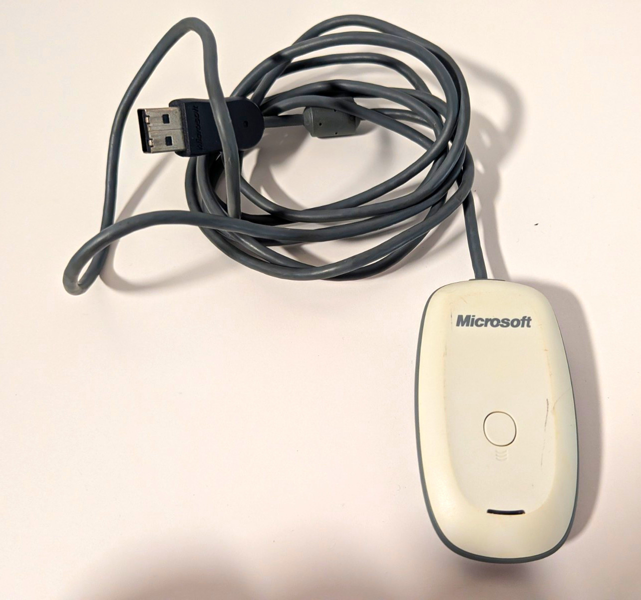 Microsoft Xbox 360 Wireless Receiver for Windows USB Adapter Dongle, White/Gray