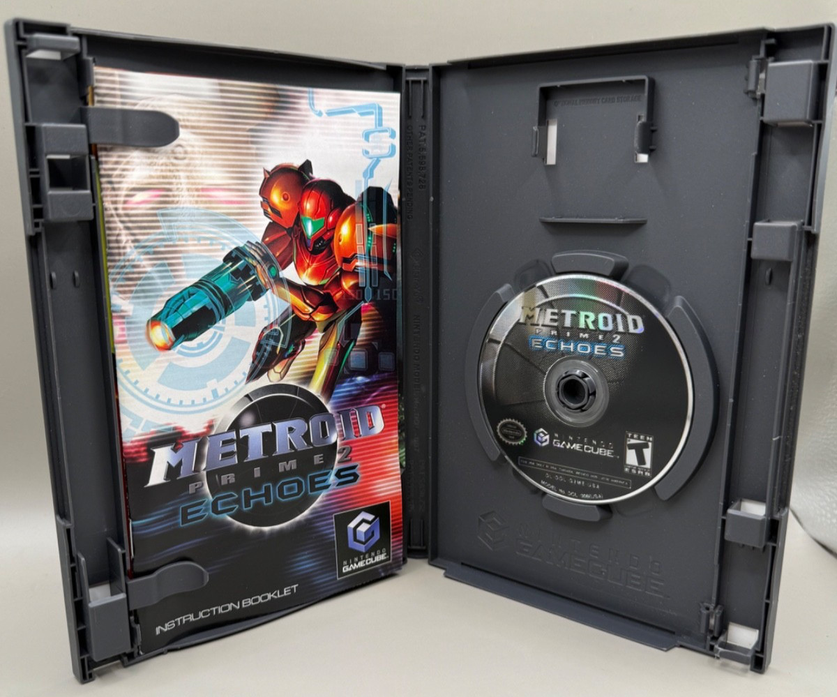 Metroid Prime 2: Echoes (GameCube, 2004) CIB Case Manual Game Disc, Tested, VG