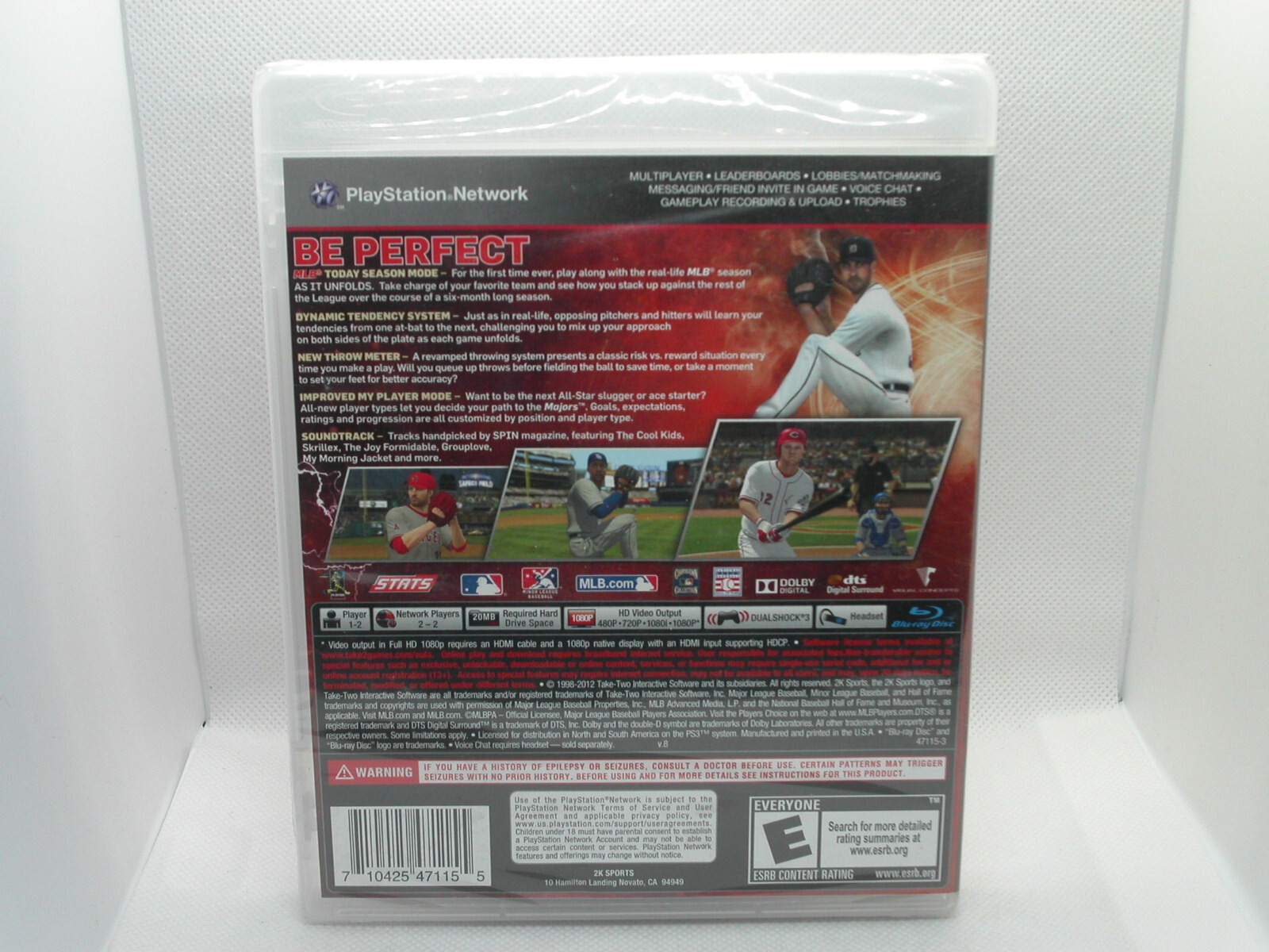 Major League Baseball 2K12 (Sony PlayStation 3, 2012) – New
