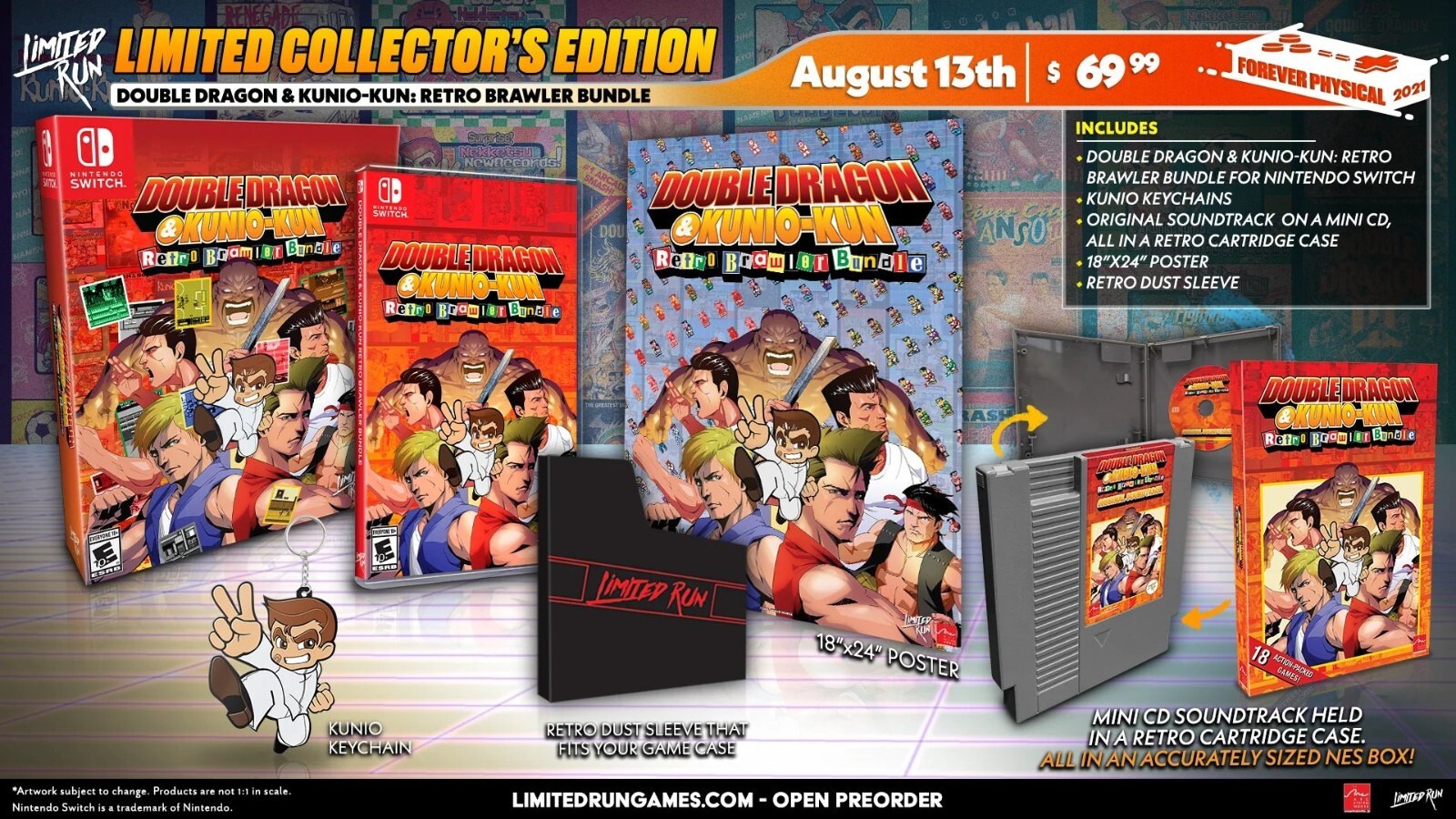 Double Dragon And Kunio Kun Retro Brawler Bundle Collectors Edition (Lrg)
