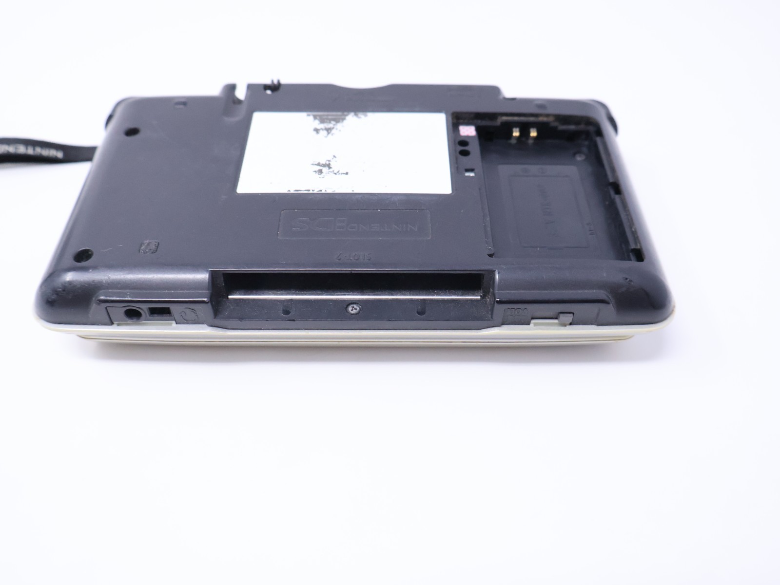 Nintendo DS Titanium Silver For Parts Handheld Console System Good Hinge