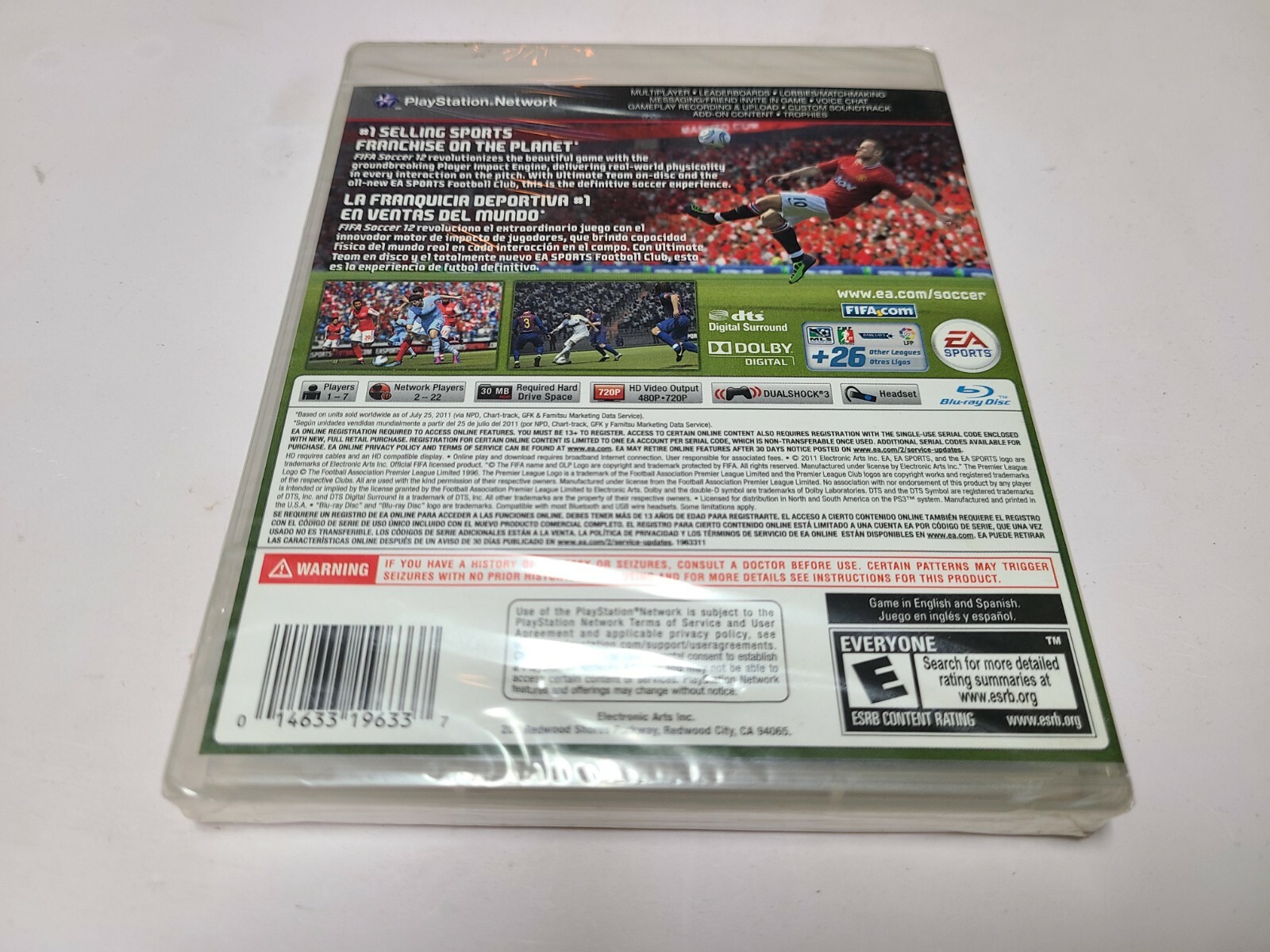 FIFA Soccer 12 (Sony PlayStation 3, 2011) New PS3