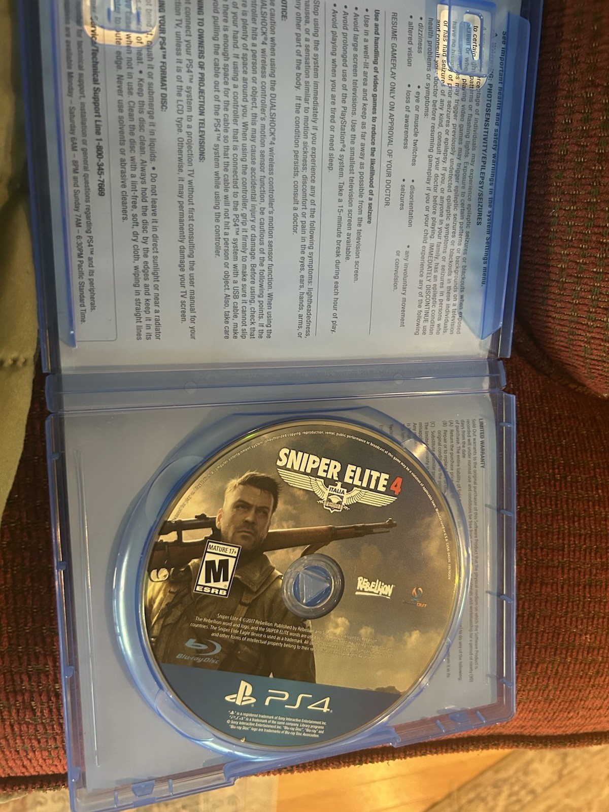 Rebellion Sniper Elite 4 PS4 Online Playability Shooter 2017 NTSC-U/C