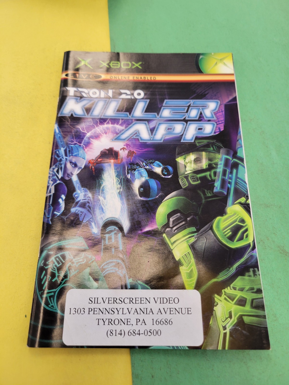 Tron 2.0 Killer App (Microsoft Xbox) Manual Only