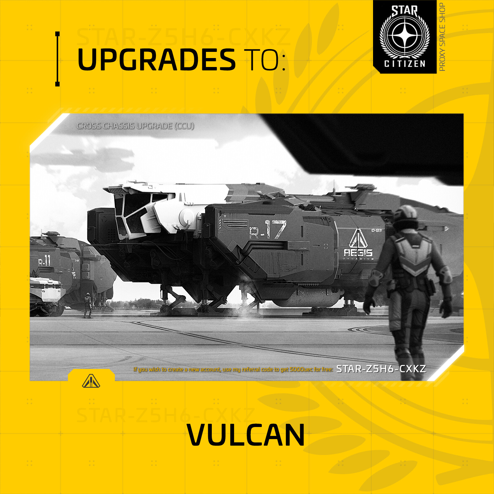 Star Citizen – AEGIS VULCAN – UPGRADE – (CCU)