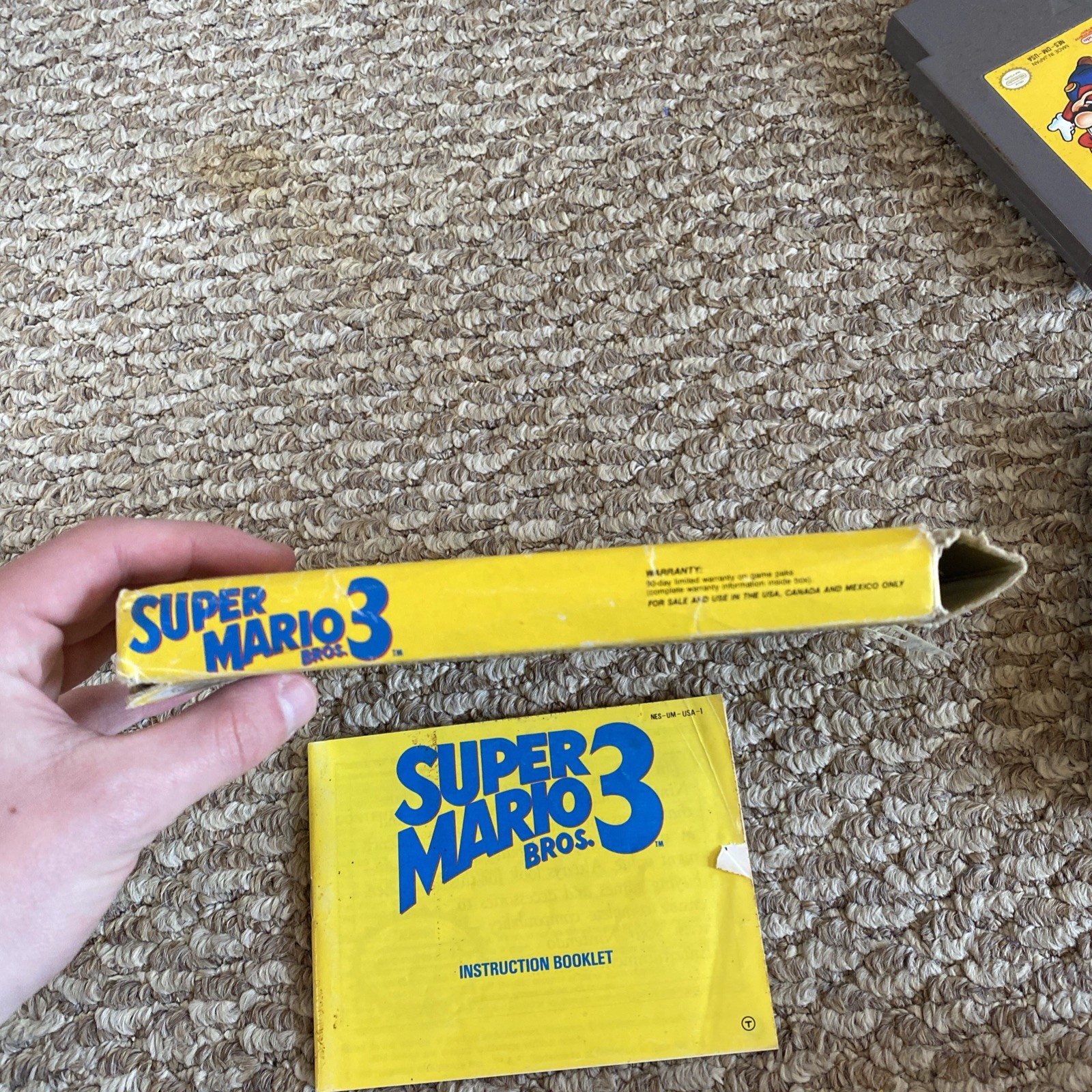 Super Mario Bros 3 (NES) Works Great Complete Cib In Box
