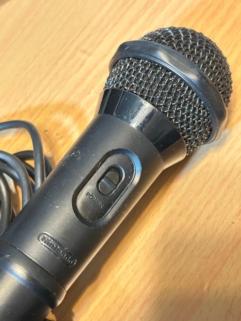 Nintendo Wii U Official USB Microphone WUP-021 + Sound Isolation Cover TESTED