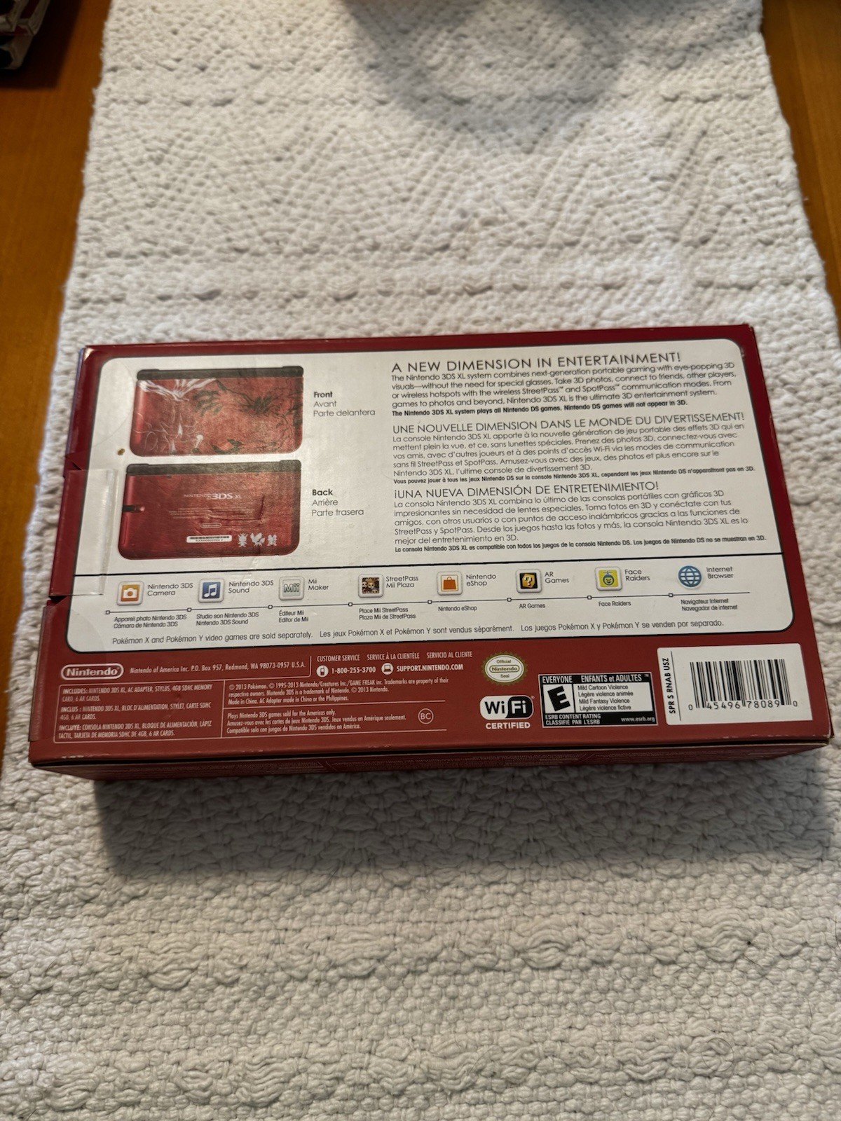 Nintendo 3DS XL Pokemon X Y Xerneas Yveltal Red Edition CIB Tested OEM