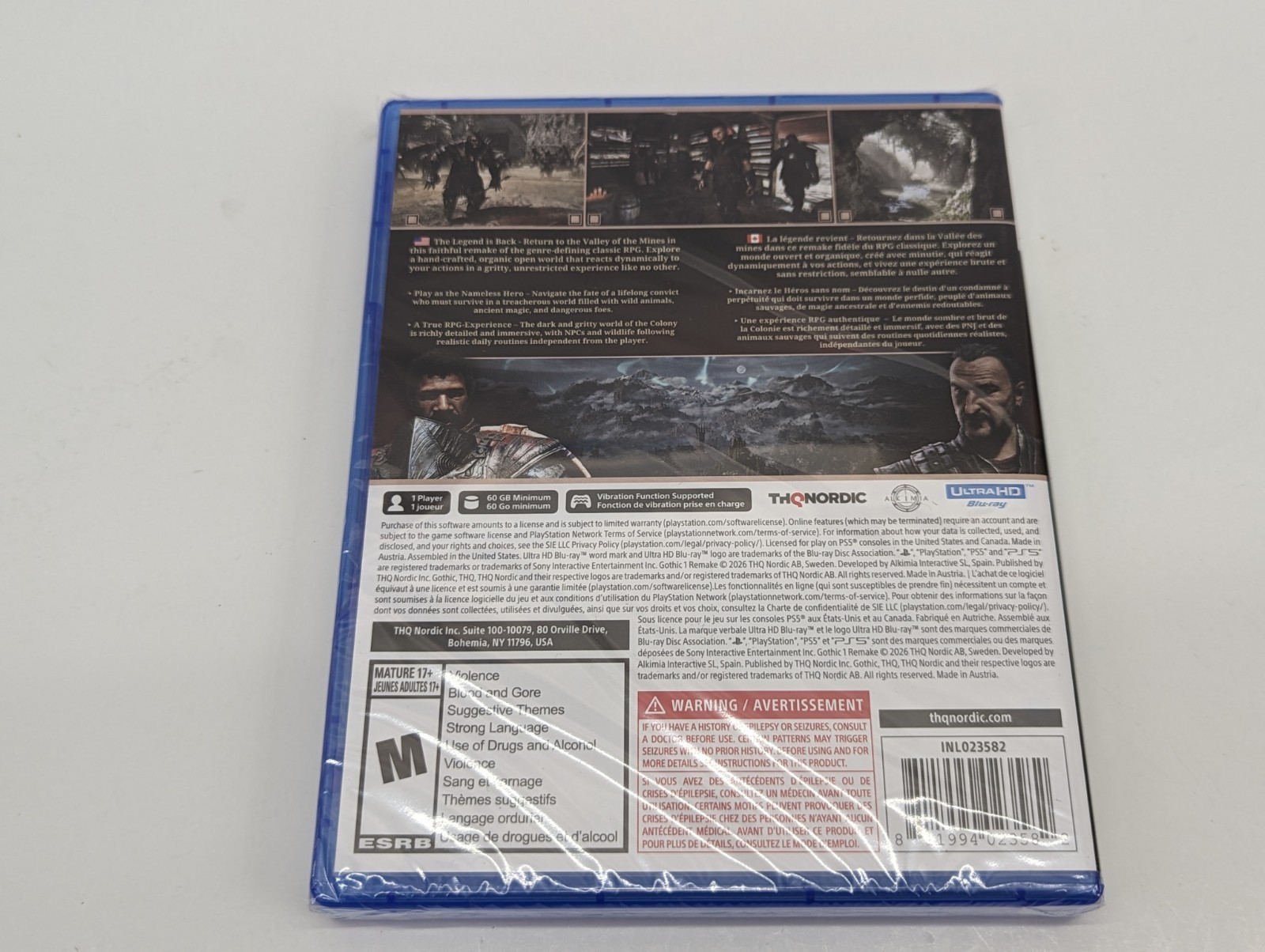 Gothic 1 Remake Sony PlayStation 5 USA Version *BRAND NEW* FACTORY SEALED