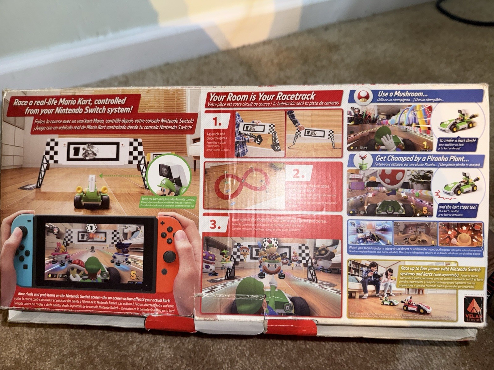 Nintendo Mario Kart Live: Home Circuit Luigi Kart Set Rechargeable Battery
