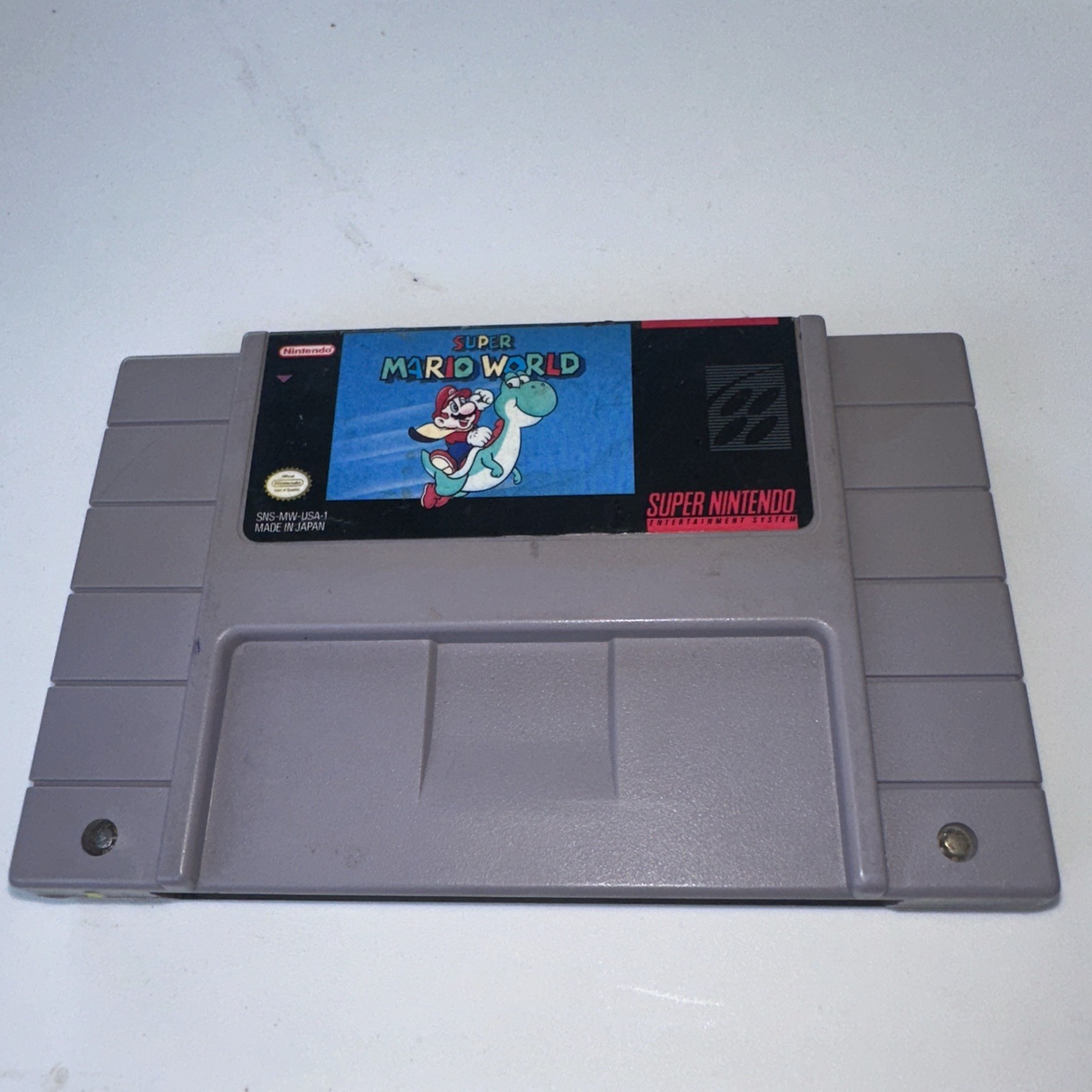 Super Mario World (Super Nintendo SNES, 1991) Authentic. Working Battery Saves!